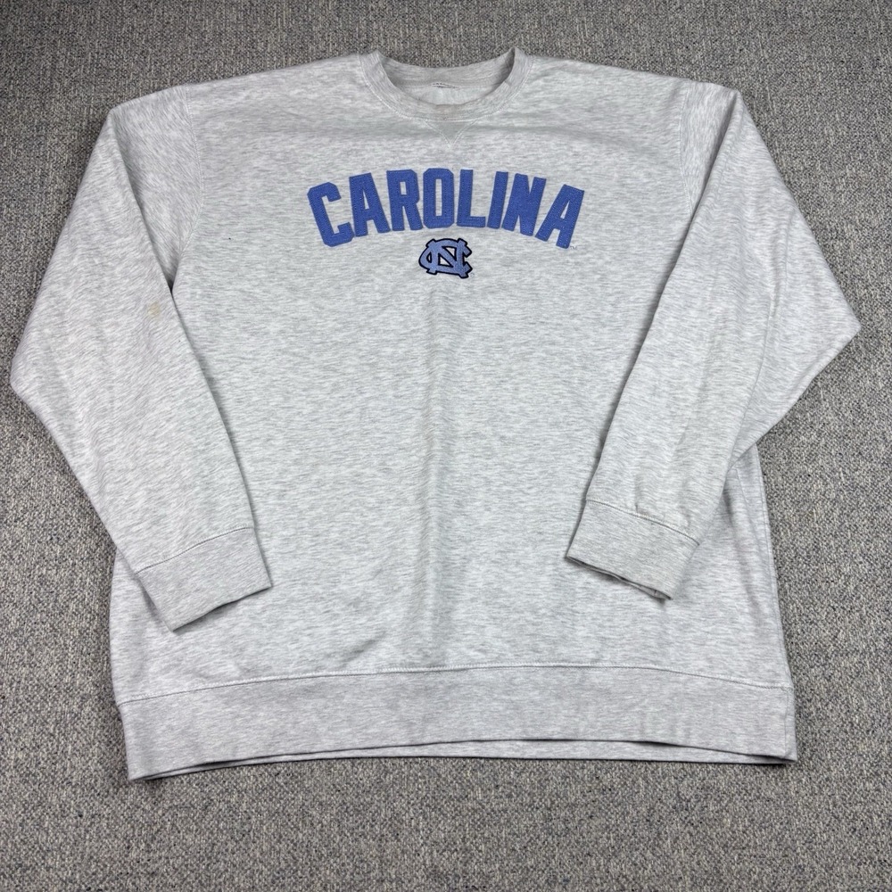 Russell Athletic Carolina Tar Heels Crewneck Sweatshirt Gray NCAA‎ UNC